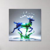 Elegantes Glasdesign Kunst in ihrer klarsten Form Leinwanddruck (Vorderseite)