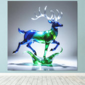 Elegantes Glasdesign Kunst in ihrer klarsten Form Leinwanddruck (Insitu (Holzboden))