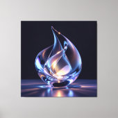 Elegantes Glasdesign Kunst in ihrer klarsten Form Leinwanddruck (Vorderseite)