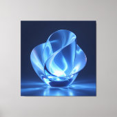 Elegantes Glasdesign Kunst in ihrer klarsten Form Leinwanddruck (Vorderseite)