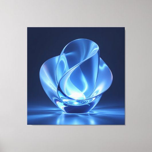 Elegantes Glasdesign Kunst in ihrer klarsten Form Leinwanddruck (Vorderseite)