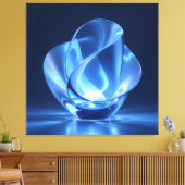 Elegantes Glasdesign Kunst in ihrer klarsten Form Leinwanddruck (Insitu (Wohnzimmer))