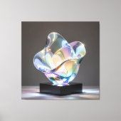 Elegantes Glasdesign Kunst in ihrer klarsten Form Leinwanddruck (Vorderseite)