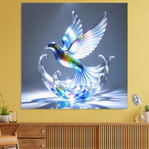 Elegantes Glasdesign Kunst in ihrer klarsten Form Leinwanddruck