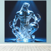 Elegantes Glasdesign Kunst in ihrer klarsten Form Leinwanddruck (Insitu (Holzboden))