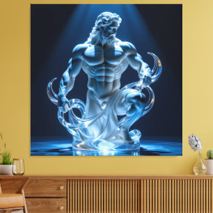 Elegantes Glasdesign Kunst in ihrer klarsten Form Leinwanddruck