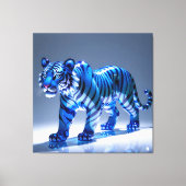 Elegantes Glasdesign Kunst in ihrer klarsten Form Leinwanddruck (Vorderseite)