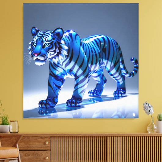 Elegantes Glasdesign Kunst in ihrer klarsten Form Leinwanddruck (Insitu (Wohnzimmer))