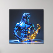 Elegantes Glasdesign Kunst in ihrer klarsten Form Leinwanddruck (Vorderseite)