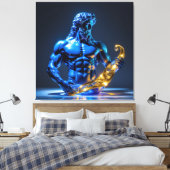 Elegantes Glasdesign Kunst in ihrer klarsten Form Leinwanddruck (Insitu (Schlafzimmer))