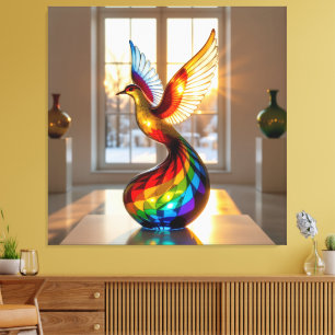 Elegantes Glasdesign Kunst in ihrer klarsten Form Leinwanddruck