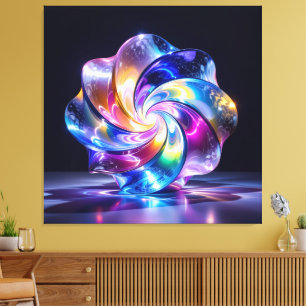 Elegantes Glasdesign Kunst in ihrer klarsten Form Leinwanddruck