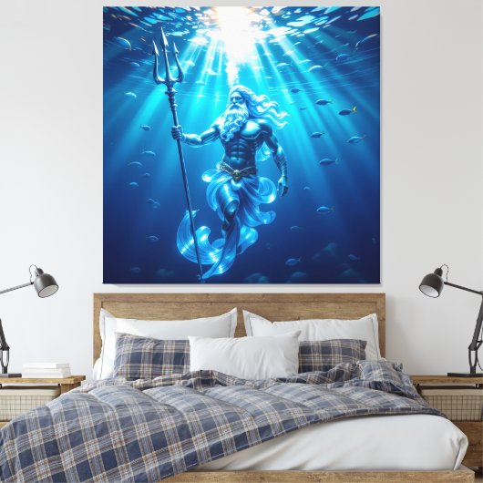 Elegantes Glasdesign Kunst in ihrer klarsten Form Leinwanddruck (Insitu (Schlafzimmer))