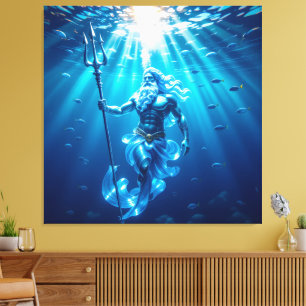 Elegantes Glasdesign Kunst in ihrer klarsten Form Leinwanddruck