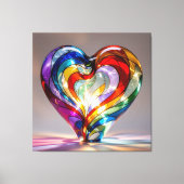 Elegantes Glasdesign Kunst in ihrer klarsten Form Leinwanddruck (Vorderseite)