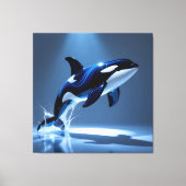 Elegantes Glasdesign Kunst in ihrer klarsten Form Leinwanddruck (Vorderseite)