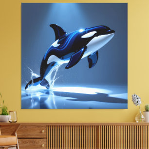 Elegantes Glasdesign Kunst in ihrer klarsten Form Leinwanddruck