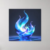 Elegantes Glasdesign Kunst in ihrer klarsten Form Leinwanddruck (Vorderseite)