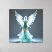 Elegantes Glasdesign Kunst in ihrer klarsten Form Leinwanddruck (Vorderseite)