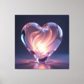 Elegantes Glasdesign Kunst in ihrer klarsten Form Leinwanddruck (Vorderseite)