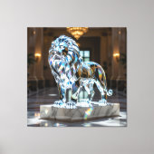 Elegantes Glasdesign Kunst in ihrer klarsten Form Leinwanddruck (Vorderseite)