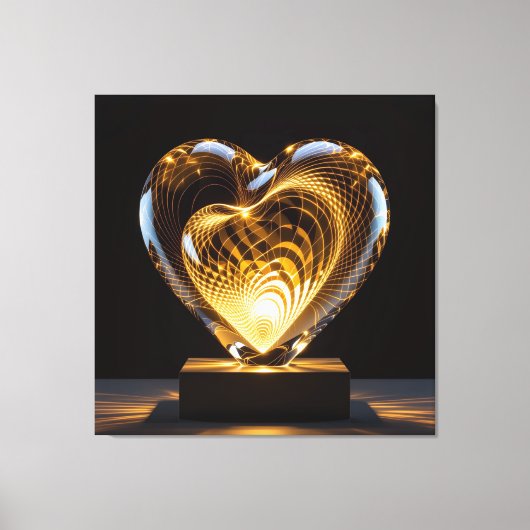 Elegantes Glasdesign Kunst in ihrer klarsten Form Leinwanddruck (Vorderseite)