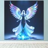 Elegantes Glasdesign Kunst in ihrer klarsten Form Leinwanddruck (Insitu (Holzboden))