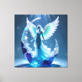 Elegantes Glasdesign Kunst in ihrer klarsten Form Leinwanddruck (Vorderseite)