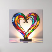 Elegantes Glasdesign Kunst in ihrer klarsten Form Leinwanddruck (Vorderseite)