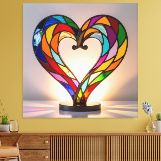 Elegantes Glasdesign Kunst in ihrer klarsten Form Leinwanddruck (Insitu (Wohnzimmer))