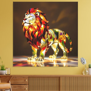 Elegantes Glasdesign Kunst in ihrer klarsten Form Leinwanddruck