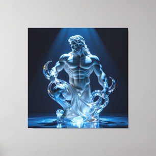 Elegantes Glasdesign Kunst in ihrer klarsten Form Leinwanddruck