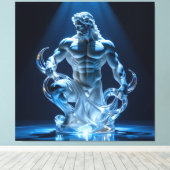 Elegantes Glasdesign Kunst in ihrer klarsten Form Leinwanddruck (Insitu (Holzboden))