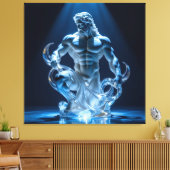 Elegantes Glasdesign Kunst in ihrer klarsten Form Leinwanddruck (Insitu (Wohnzimmer))