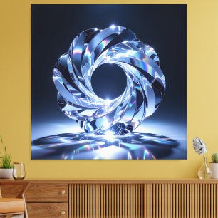 Elegantes Glasdesign Kunst in ihrer klarsten Form Leinwanddruck