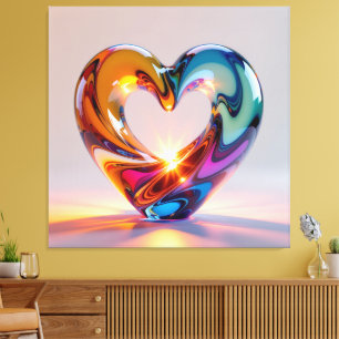 Elegantes Glasdesign Kunst in ihrer klarsten Form Leinwanddruck