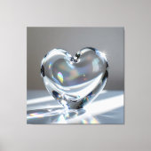Elegantes Glasdesign Kunst in ihrer klarsten Form Leinwanddruck (Vorderseite)