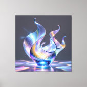 Elegantes Glasdesign Kunst in ihrer klarsten Form Leinwanddruck (Vorderseite)