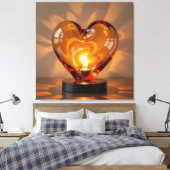 Elegantes Glasdesign Kunst in ihrer klarsten Form Leinwanddruck (Insitu (Schlafzimmer))