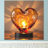 Elegantes Glasdesign Kunst in ihrer klarsten Form Leinwanddruck (Insitu (Holzboden))