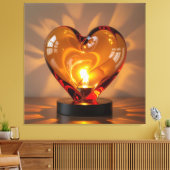 Elegantes Glasdesign Kunst in ihrer klarsten Form Leinwanddruck (Insitu (Wohnzimmer))