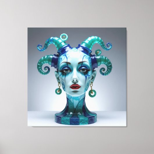 Elegantes Glasdesign Kunst in ihrer klarsten Form Leinwanddruck (Vorderseite)