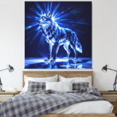 Elegantes Glasdesign Kunst in ihrer klarsten Form Leinwanddruck (Insitu (Schlafzimmer))