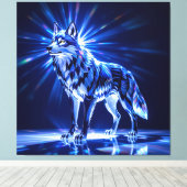 Elegantes Glasdesign Kunst in ihrer klarsten Form Leinwanddruck (Insitu (Holzboden))