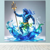 Elegantes Glasdesign Kunst in ihrer klarsten Form Leinwanddruck (Insitu (Holzboden))