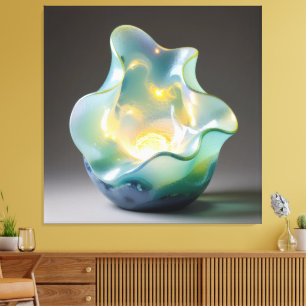 Elegantes Glasdesign Kunst in ihrer klarsten Form Leinwanddruck