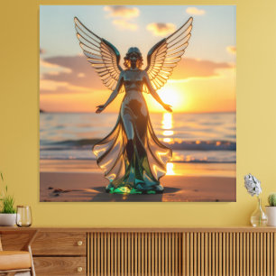 Elegantes Glasdesign Kunst in ihrer klarsten Form Leinwanddruck