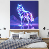 Elegantes Glasdesign Kunst in ihrer klarsten Form Leinwanddruck (Insitu (Schlafzimmer))