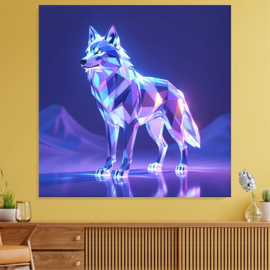 Elegantes Glasdesign Kunst in ihrer klarsten Form Leinwanddruck (Insitu (Wohnzimmer))