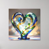 Elegantes Glasdesign Kunst in ihrer klarsten Form Leinwanddruck (Vorderseite)